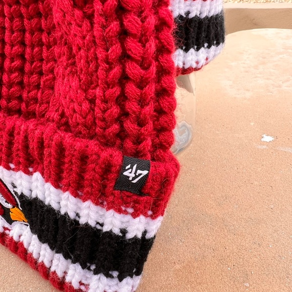 ⬇️47 Brand NFL NWT Womens Arizona Cardinals Beanie Pom Pom Quantity 1 Left - Picture 9 of 12